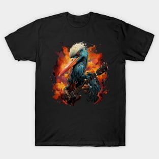 Stork Playing Guitar T-Shirt